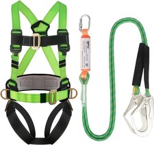 Full Body Safety Harness Kit, Shock Absorbing Lanyard, Roof Work picture