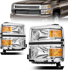 Front Headlight Assembly for 2014-2015 Chevy Silverado Pickup - Replacement Head picture
