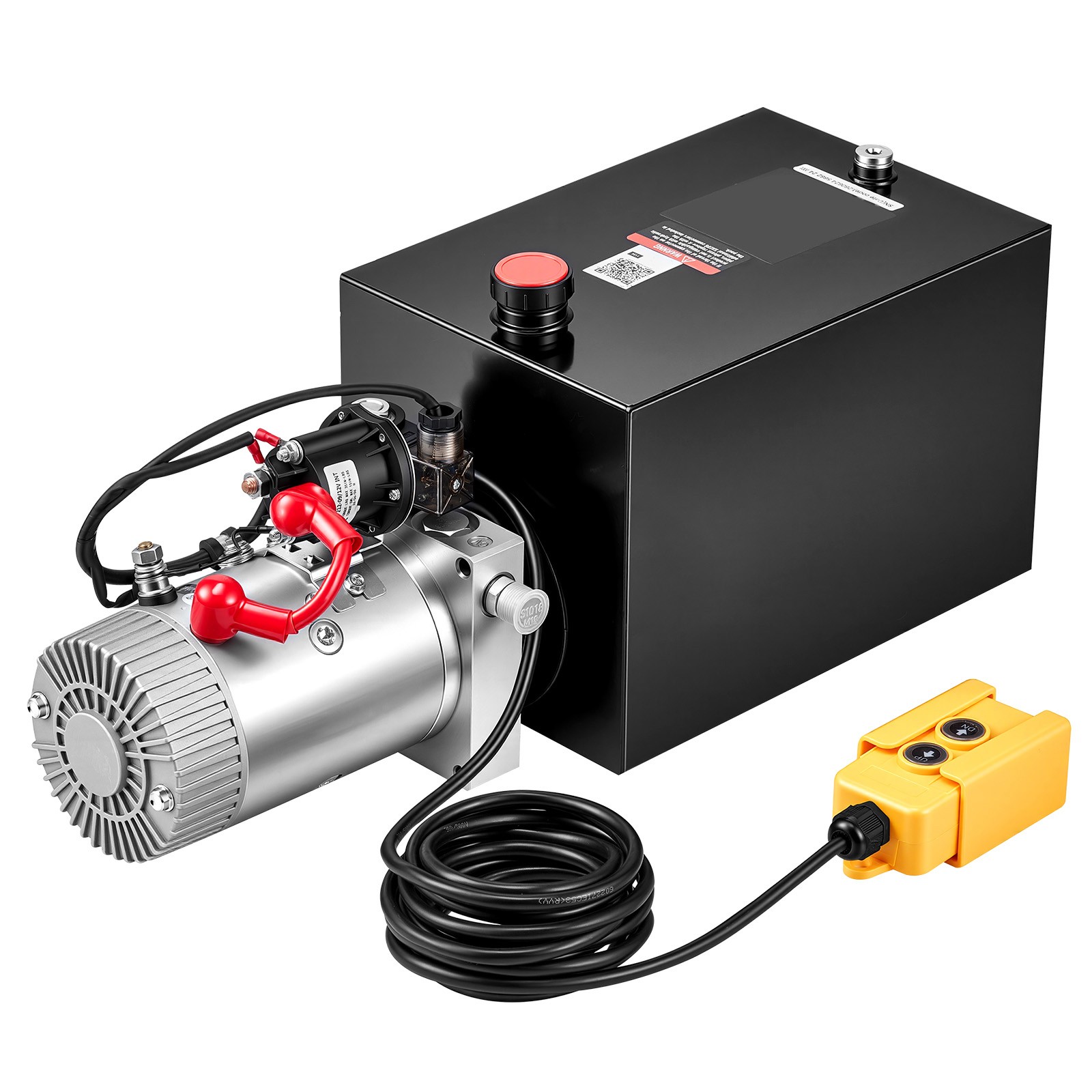 Uimoso 12 Quart Hydraulic Pump DC 12V Single Acting for Dump Trailers Uimoso 12 Quart Hydraulic Pump DC 12V Single Acting for Dump Trailers