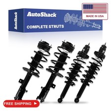 AutoShack Front & Rear Complete Struts Assembly with Coil Springs, 4pcs picture