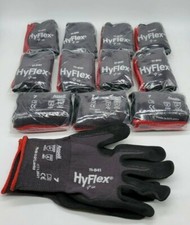 Ansell HyFlex 11-841 Foam Nitrile Grip Work Gloves - Size 7 - Lot 12 pairs. NEW picture