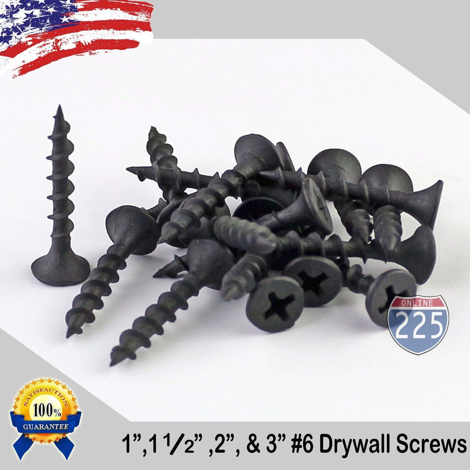 #6 Black Drywall Coarse Thread Screws (1\