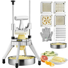 VEVOR Commercial Vegetable Dicer Potato Fruit Cutter Chopper w/ 4 Blades & Tray picture