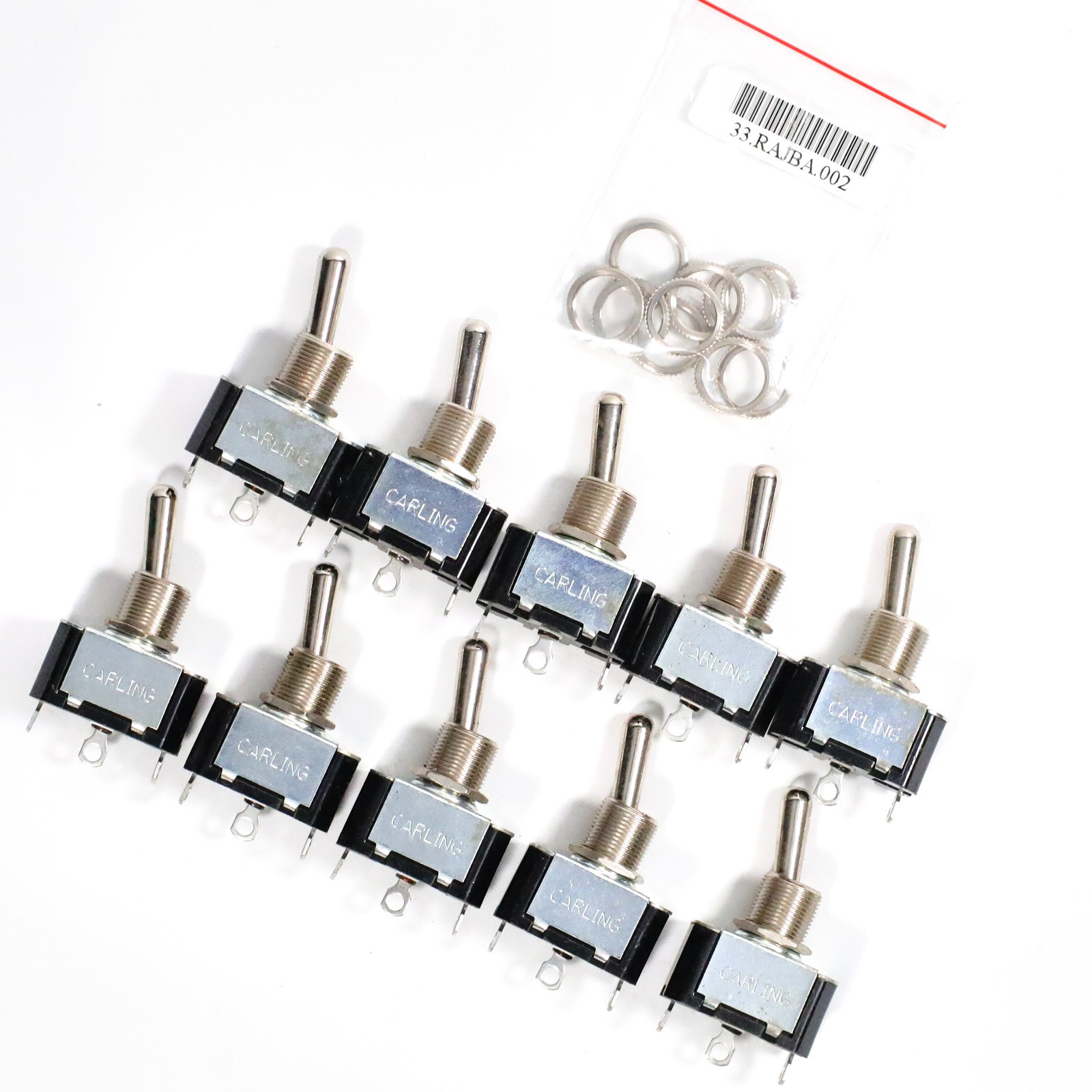 (Lots of 10) Carling SPDT Toggle Switch 10A 250VAC 15A 125VAC 3/4HP (Lots of 10) Carling SPDT Toggle Switch 10A 250VAC 15A 125VAC 3/4HP