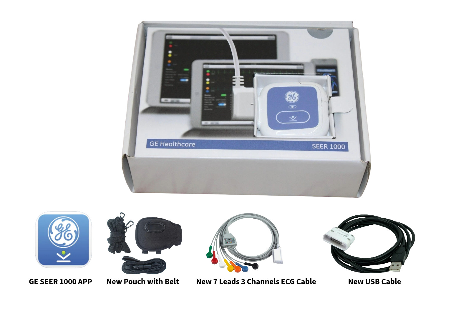 GE SEER 1000 Holter Recorder -2 Days New 7‑Lead ECG and Cardioday Software GE SEER 1000 Holter Recorder -2 Days New 7‑Lead ECG and Cardioday Software