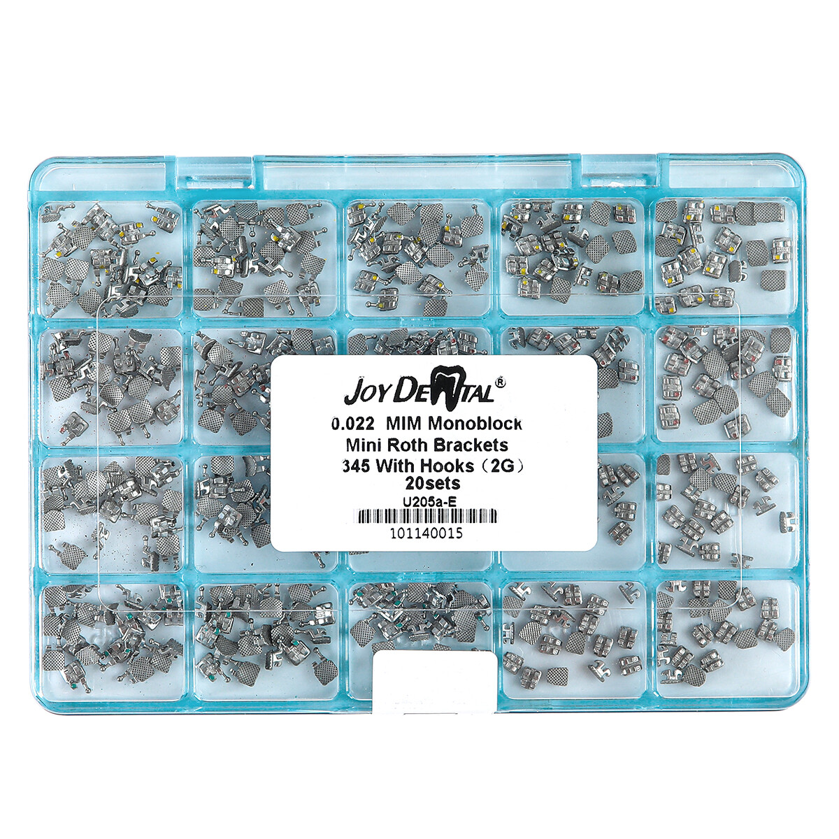 AZDENT Dental Orthodontic MIM Monoblock Brackets Braces Mini Roth/MBT Hooks 345 AZDENT Dental Orthodontic MIM Monoblock Brackets Braces Mini Roth/MBT Hooks 345