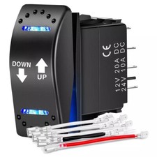 down up Polarity Reverse Switch DPDT 20A 7PIN Momentary Rocker Switch on off on  picture