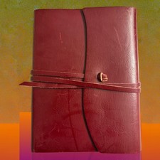 Vintage 2003 Cavallini & Co. Brown Leather Journal 5x7
