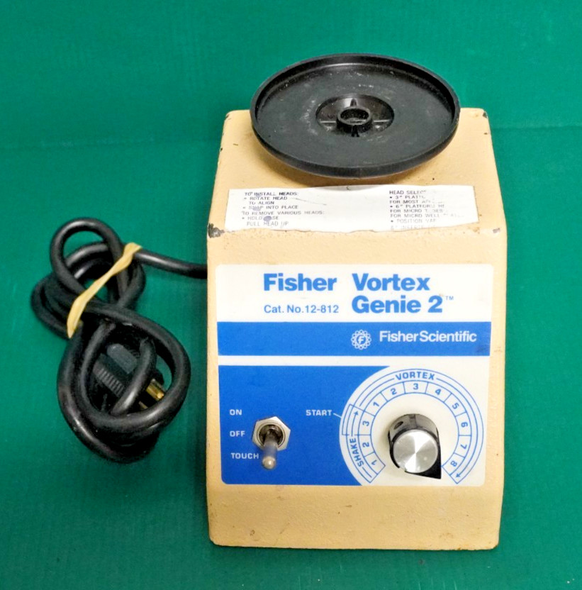 Fisher Scientific 12-812 Genie-2 Vortex Lab Mixer Shaker G-560 Cup Head / TESTED