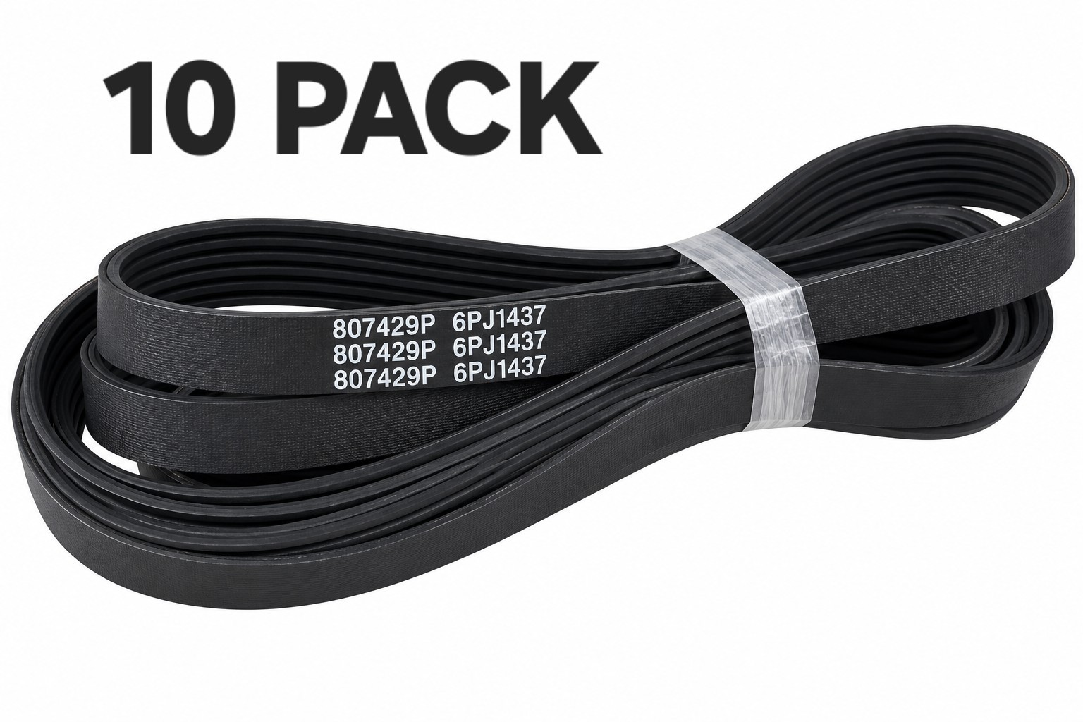10 Pack 807429P, 56.700, 6PJ1437 High Quality Poly-V Belt Speed Queen Huebsch 10 Pack 807429P, 56.700, 6PJ1437 High Quality Poly-V Belt Speed Queen Huebsch