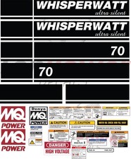 Fits Multiquip Generator WhisperWatt Decals DCA-70 - TIER 3 Ultra silent model picture