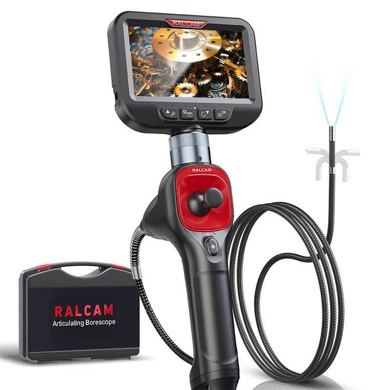 Ralcam 4-Way 360° Articulating Borescope Endoscope with light Inspection Camera Ralcam 4-Way 360° Articulating Borescope Endoscope with light Inspection Camera