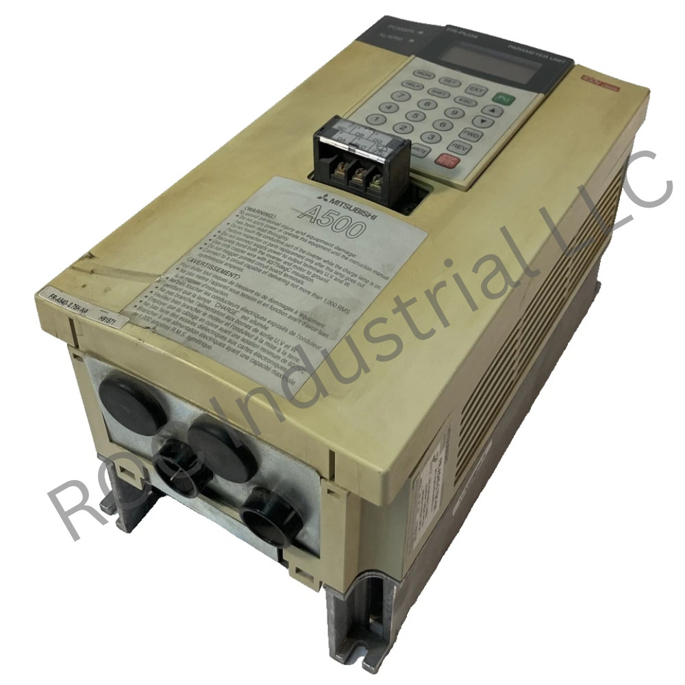 Mitsubishi A500 Series FR-A540-0.75K-NA Variable Frequency Drive 1HP 480V 2.5 A