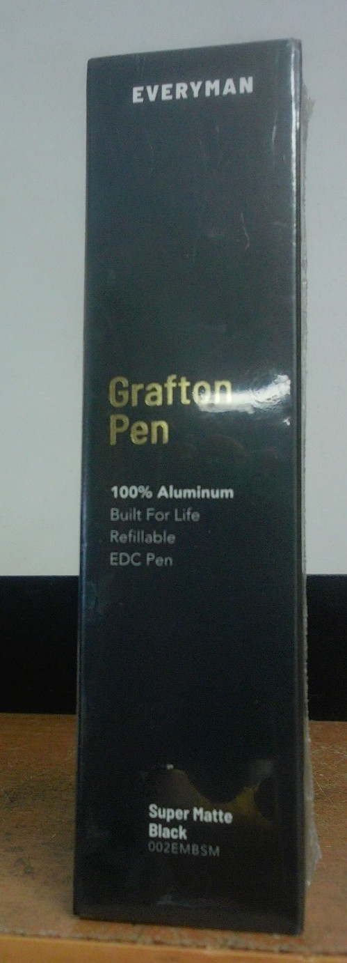 NEW Everyman Grafton Gel Blk Ink pen Super Matte Black 0.7mm Full Click 002embsm NEW Everyman Grafton Gel Blk Ink pen Super Matte Black 0.7mm Full Click 002embsm