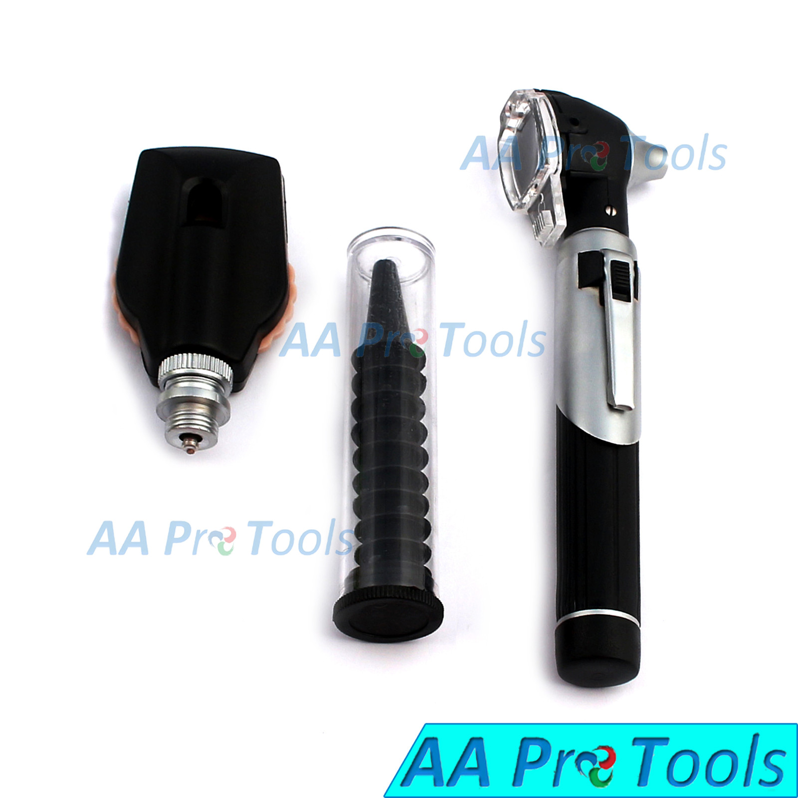 New LED Black Fiber Optic ENT Diagnostic Otoscope Ophthalmoscope Examination Set New LED Black Fiber Optic ENT Diagnostic Otoscope Ophthalmoscope Examination Set