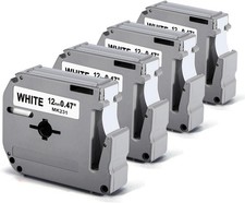 4 M-K231 PTM95 Label Tape for Brother M Tape P Touch 12mm for Brother PT-M95 picture