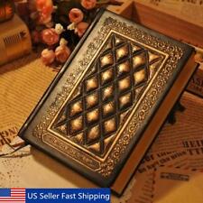 US Vintage Journal Diary Notebook PU Leather Blank Hard Cover Paper Gift picture