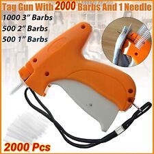 New Garment CLOTHING PRICE LABEL TAGGING TAG TAGGER GUN WITH 2000 BARBS picture