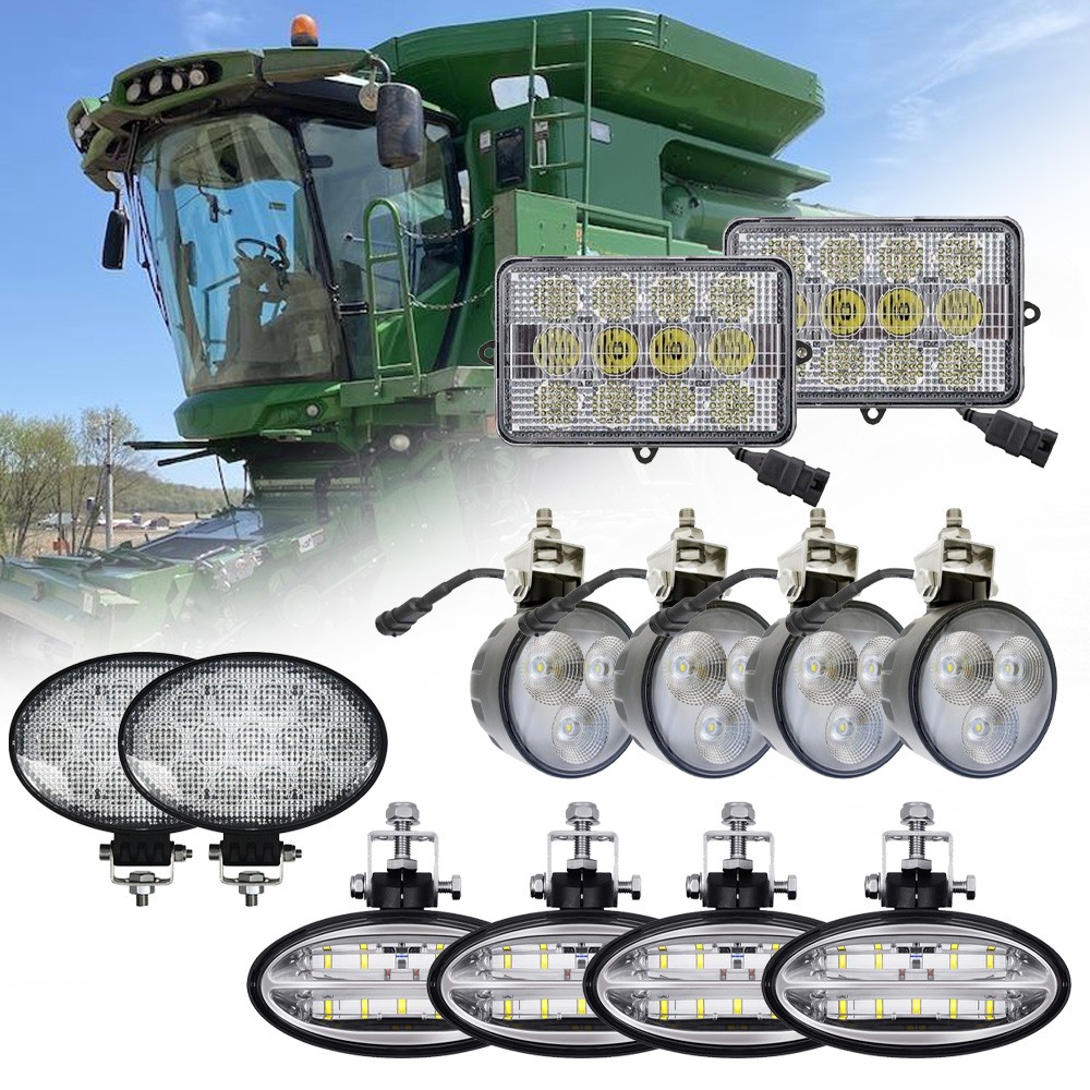LED work Lights kit For John Deere Combines S660 S670 S680 S670HM S680HM S690HM