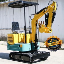 1 Ton Mini Excavator 1000kg Tracked Digger 13.5HP EPA Rato Gas Engine Pick Up VA picture