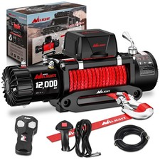 Nilight Electric Winch 12000LBS IP68 Synthetic Rope Wireless picture