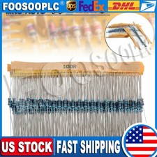 600pcs 30 Values 1/4W Metal Film Resistors Resistance Assortment Kit Set 1% USA picture