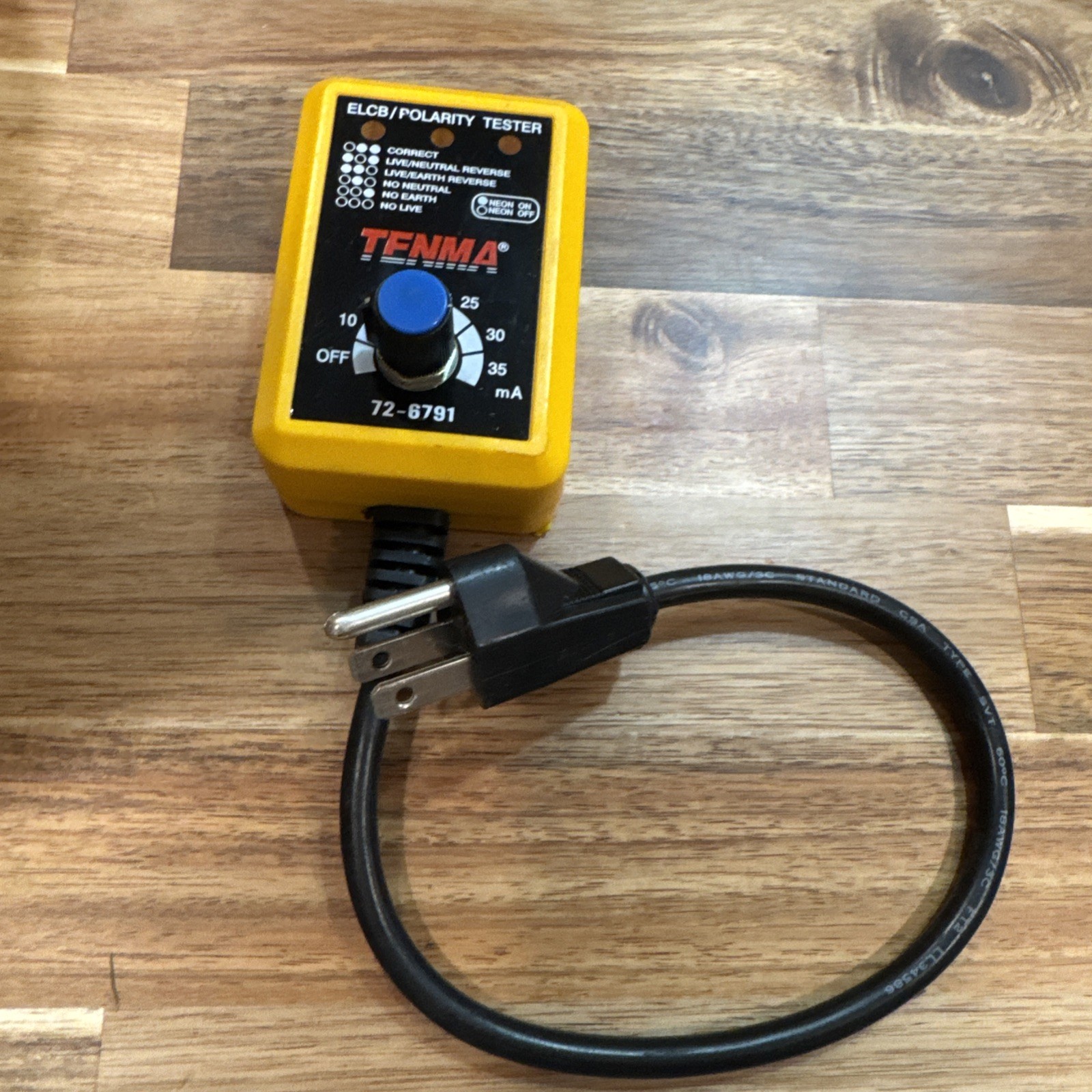 TENMA ELCB / POLARITY TESTER 72-6791 TENMA ELCB / POLARITY TESTER 72-6791