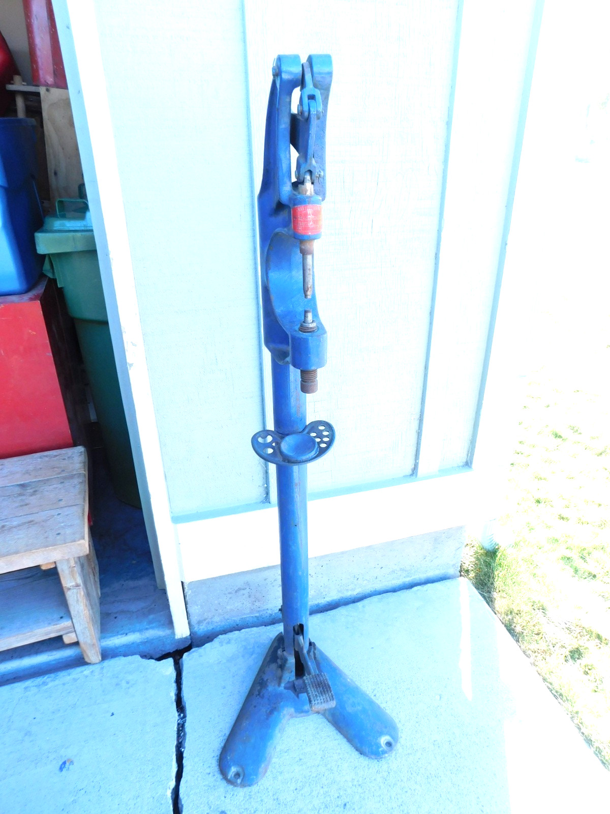 Vintage Cast Iron Die Press Manual Metal-Nax Model 58 Foot Lever Machinist SHIPS Vintage Cast Iron Die Press Manual Metal-Nax Model 58 Foot Lever Machinist SHIPS