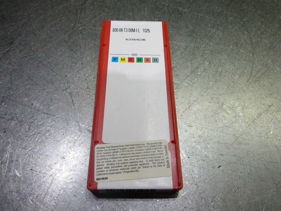 Sandvik Carbide Inserts QTY10 800-06 T3 08M-I-L 1025 (LOC2699B) Sandvik Carbide Inserts QTY10 800-06 T3 08M-I-L 1025 (LOC2699B)