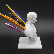 Julius Caesar Office Desk Pen Holder Ides of March Statue Organizer Teacher Gift picture