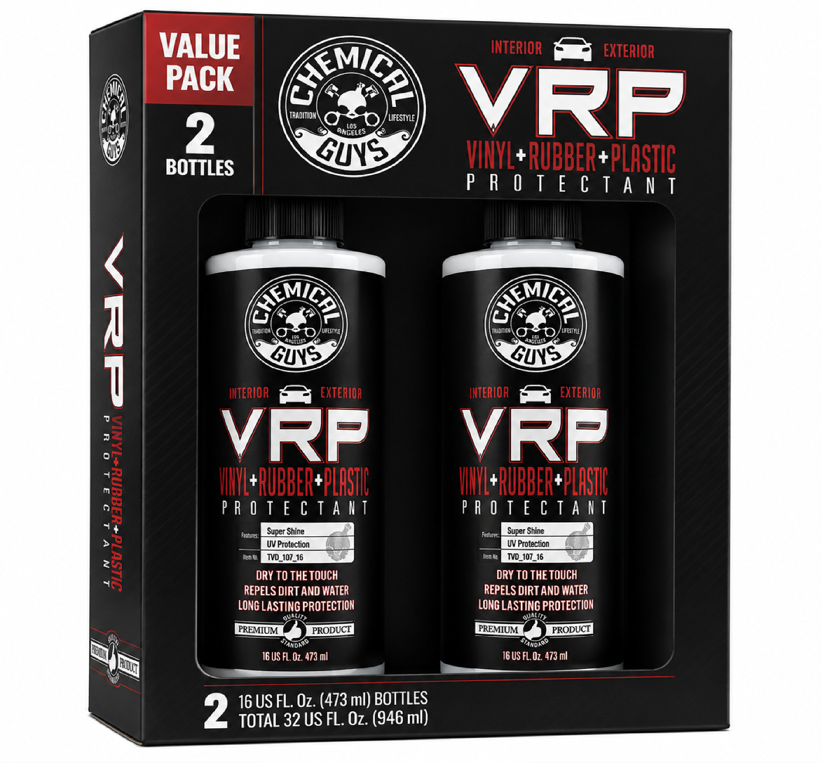 2 PK Chemical Guys VRP (Vinyl/Rubber/Plastic) Super Shine Dressing - 16oz (P6) 2 PK Chemical Guys VRP (Vinyl/Rubber/Plastic) Super Shine Dressing - 16oz (P6)