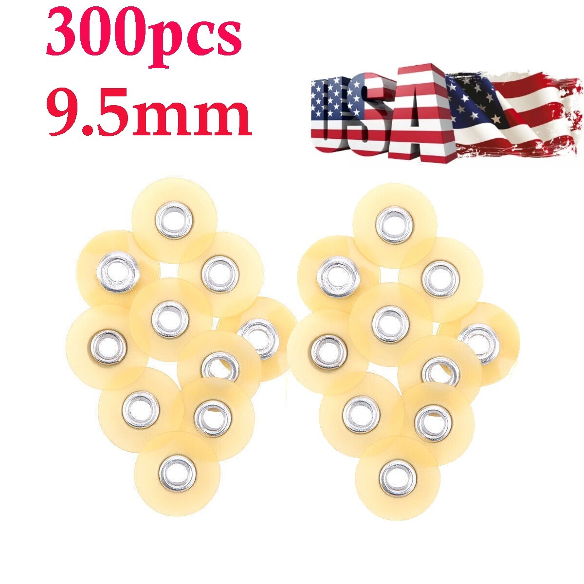 300Pcs Dental Sof-Lex Extra Thin discs Finishing Polishing Discs 9.5/12.7mm
