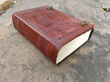 Leather Journal Brown Tree of Life Journal Book of Shadows Grimoire 10 x7 inches picture
