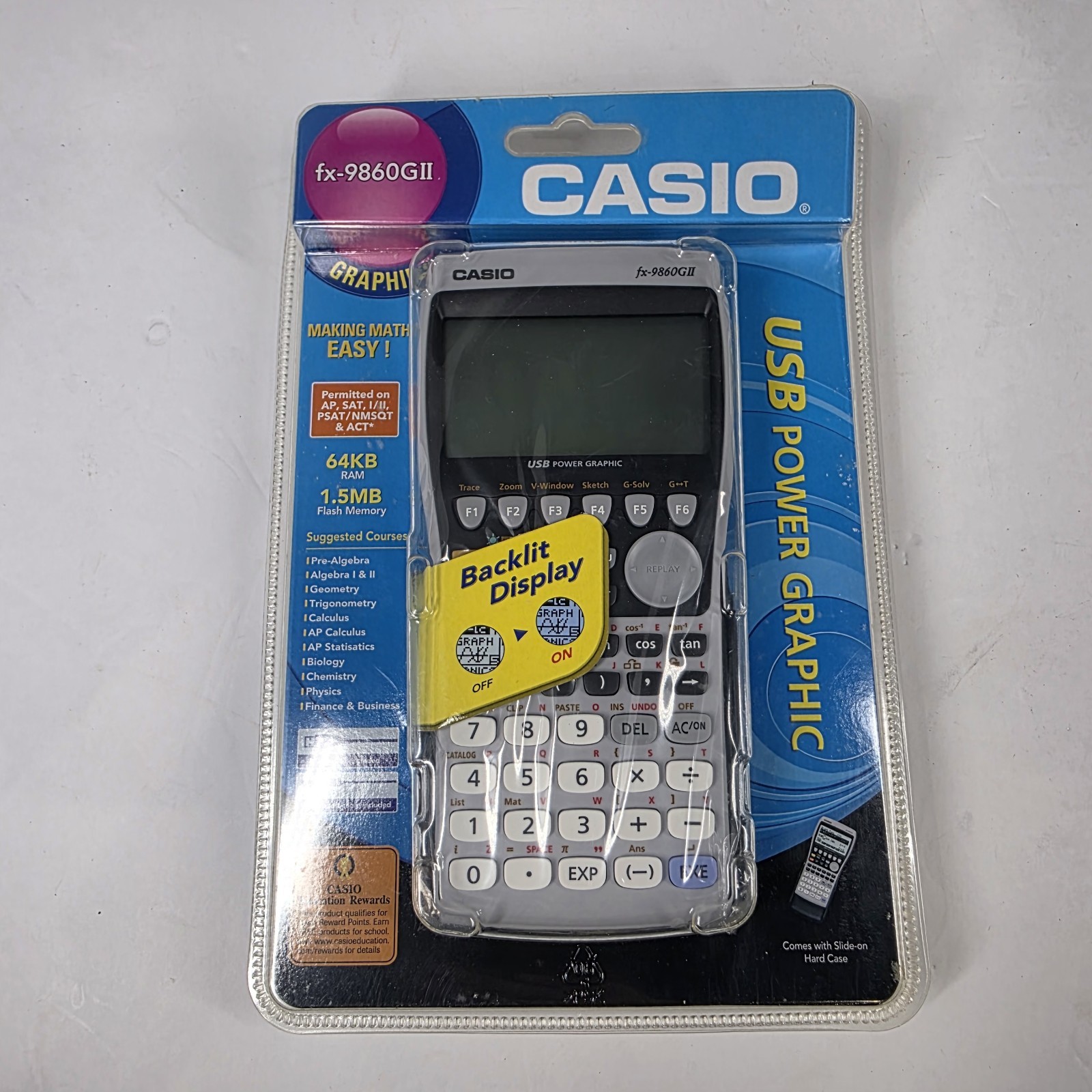 Casio FX-9860GII Backlit Graphing Calculator Programmable • Brand New Sealed Casio FX-9860GII Backlit Graphing Calculator Programmable • Brand New Sealed