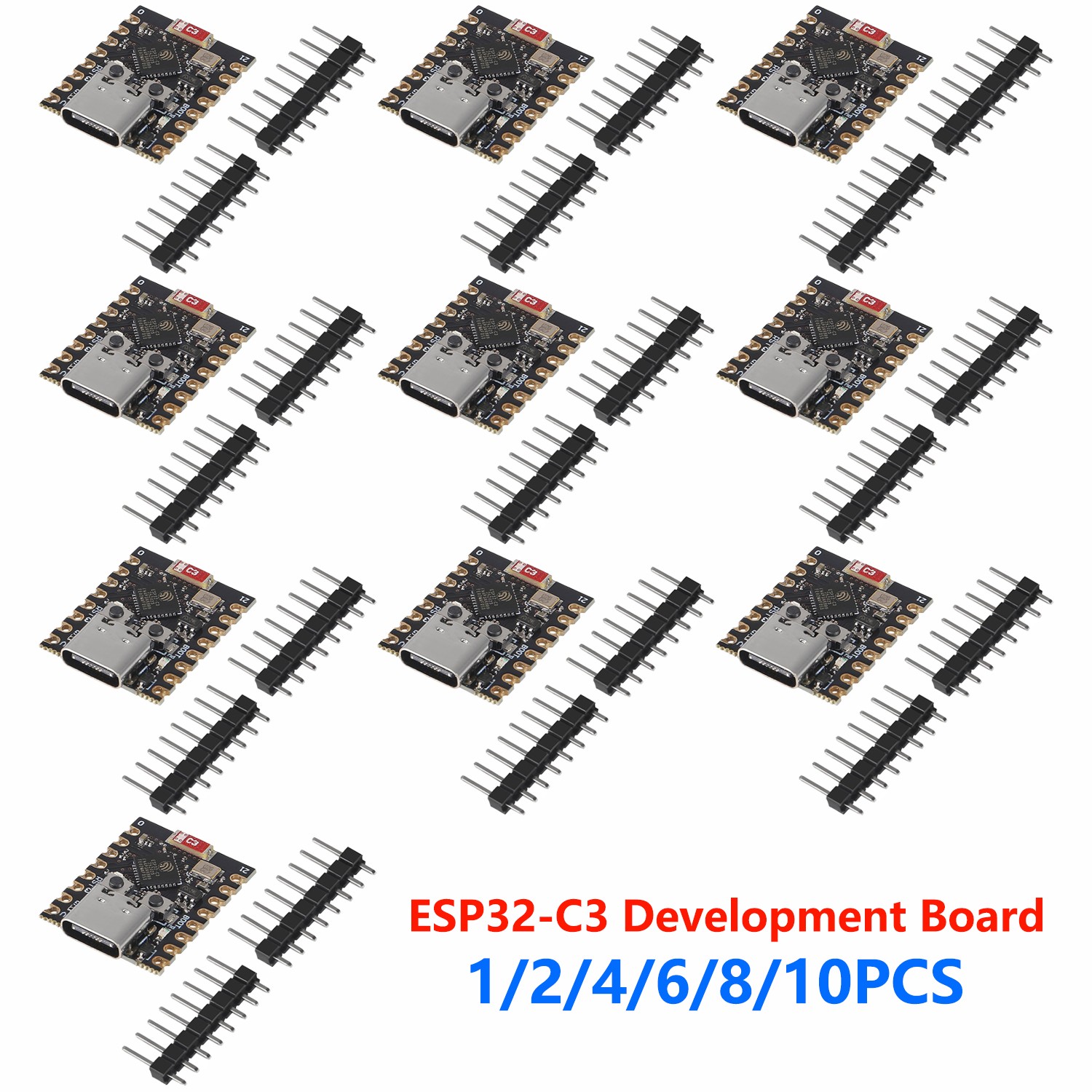 Lots ESP32-C3 Super Mini WiFi Bluetooth Development Board RISC-V UART I2C SPI