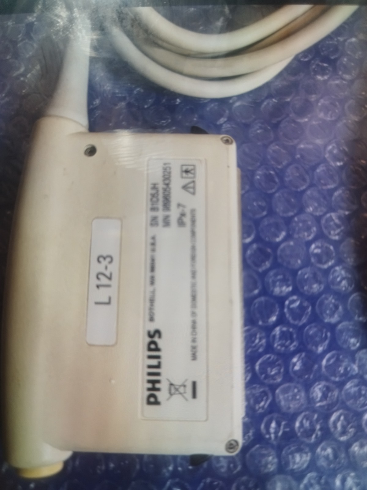 Philips L12-3 Linear Ultrasound Transducer Probe - HC989605412071 Philips L12-3 Linear Ultrasound Transducer Probe - HC989605412071