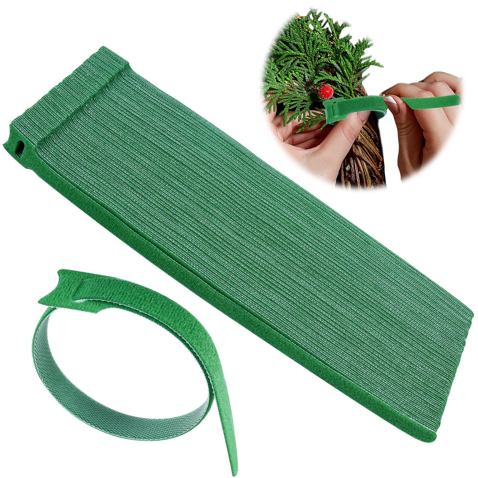 80 Pack Christmas Garland Ties Hook Loop Adjustable Nylon Cable Straps 80 Pack Christmas Garland Ties Hook Loop Adjustable Nylon Cable Straps