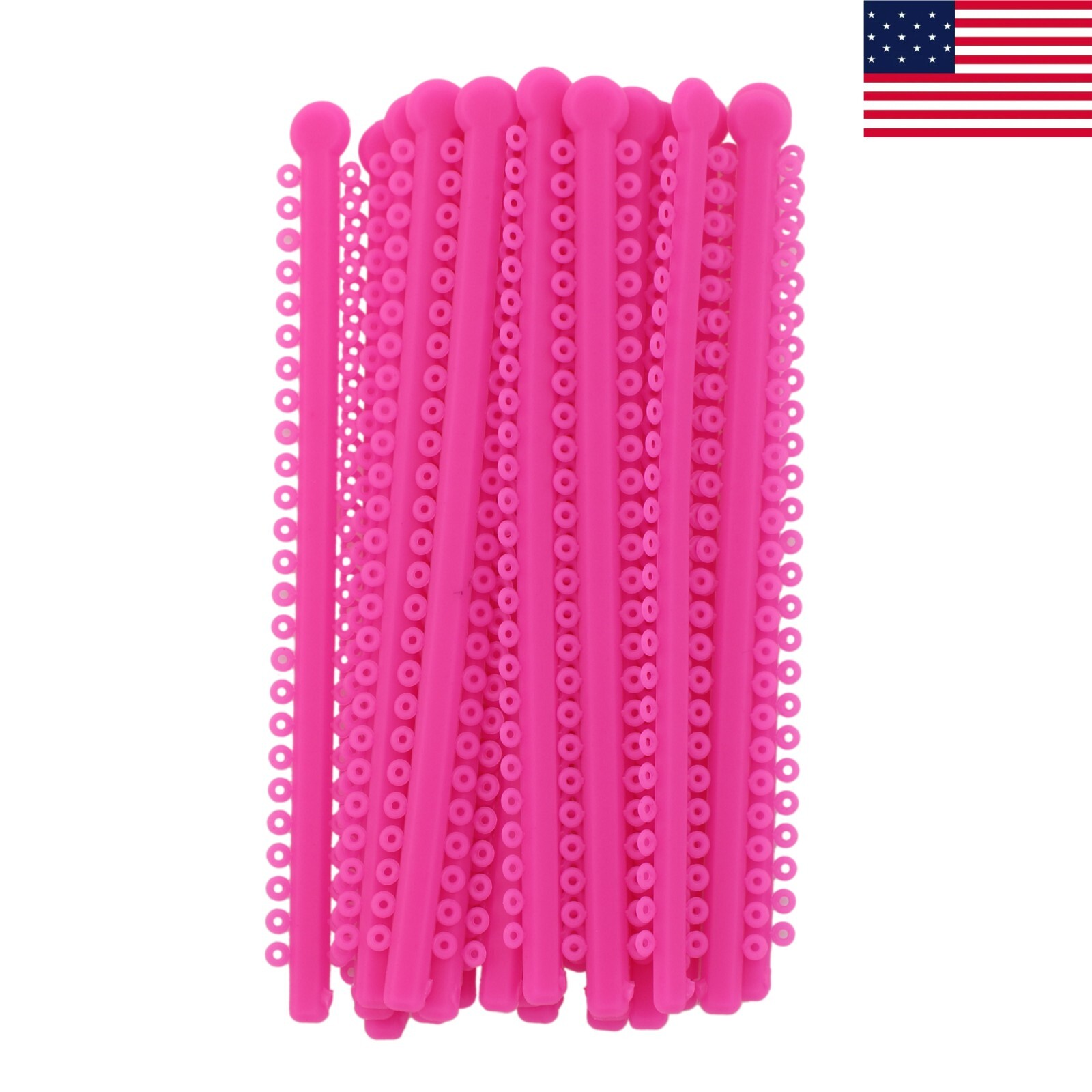 1000pc Orthodontic Elastic Ligature Tie Rubber Braces Dental Ligadura Ortodoncia