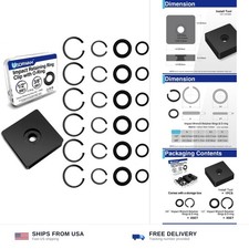 16 Sets Impact Retaining Rings O-Rings Kit 3/8