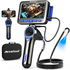 🔥4-Way 360° Articulating Borescope Endoscope with light Inspection Camera picture