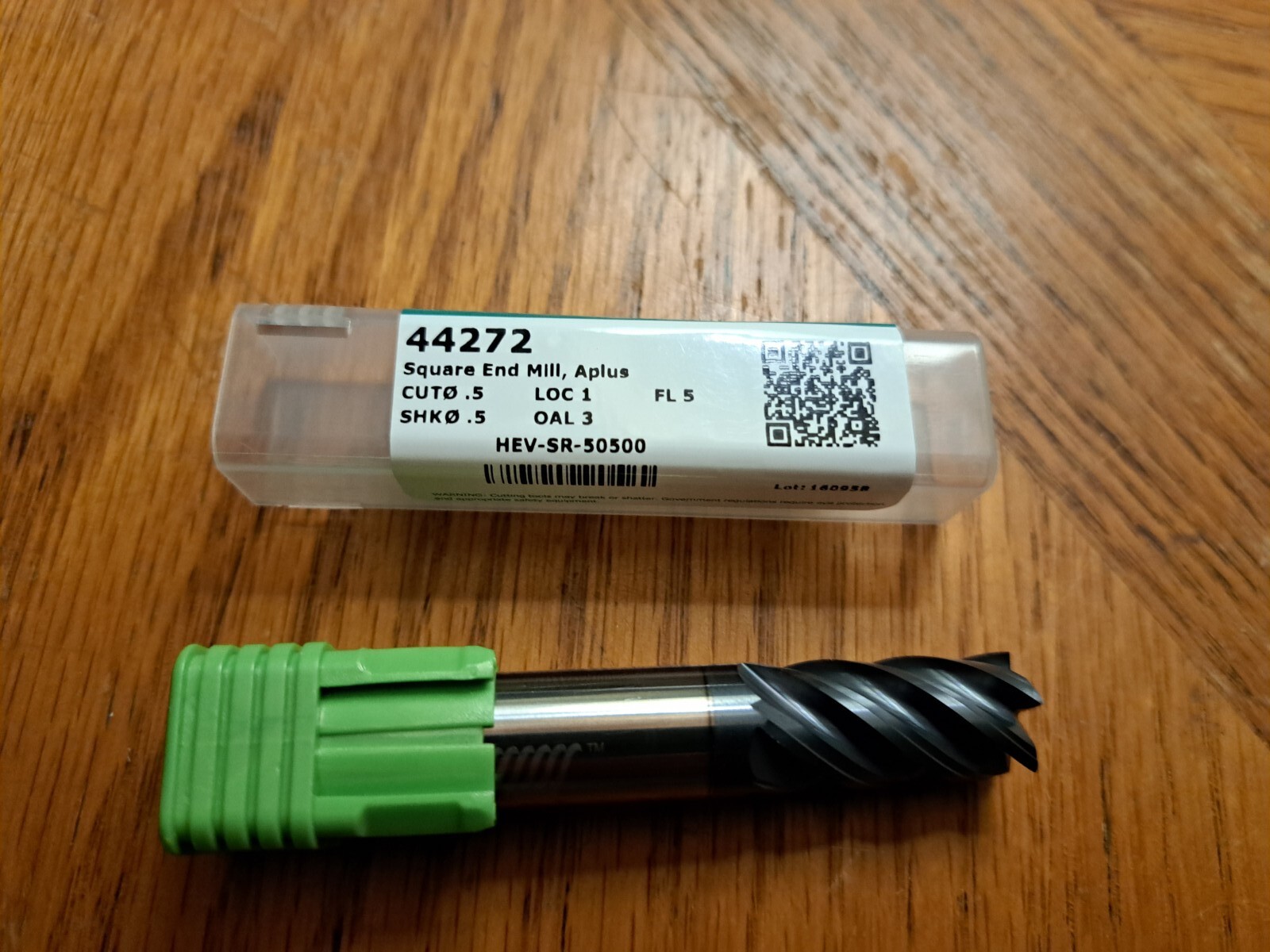 Helical 44272 1/2 Diameter 5 Flute Square Corner 1LOC Carbide Endmill