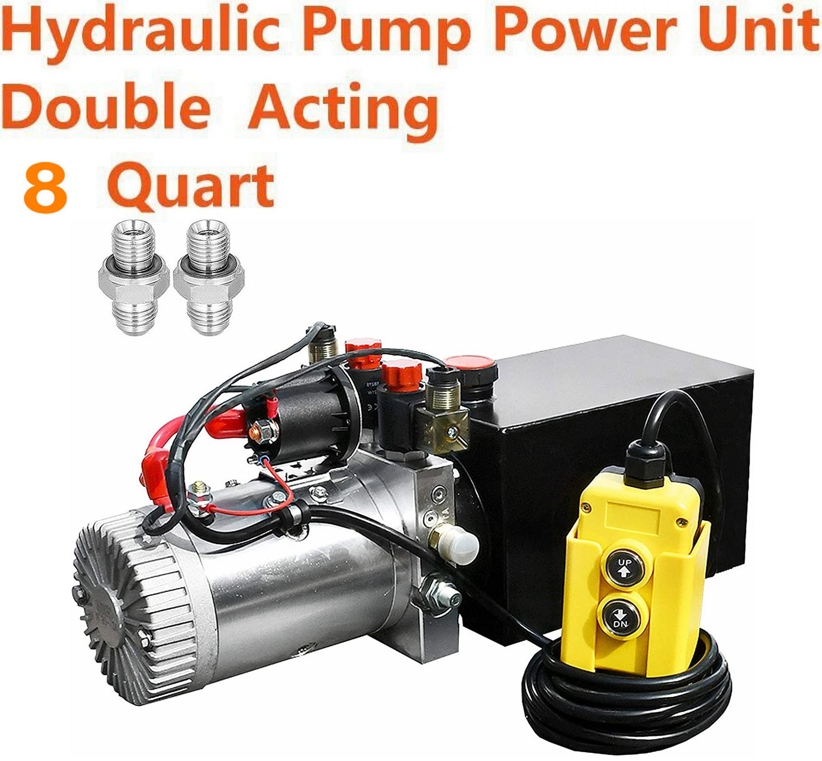 8 Quart Double Acting Hydraulic Pump Electric Dump Trailer 12V Power Unit Pack 8 Quart Double Acting Hydraulic Pump Electric Dump Trailer 12V Power Unit Pack