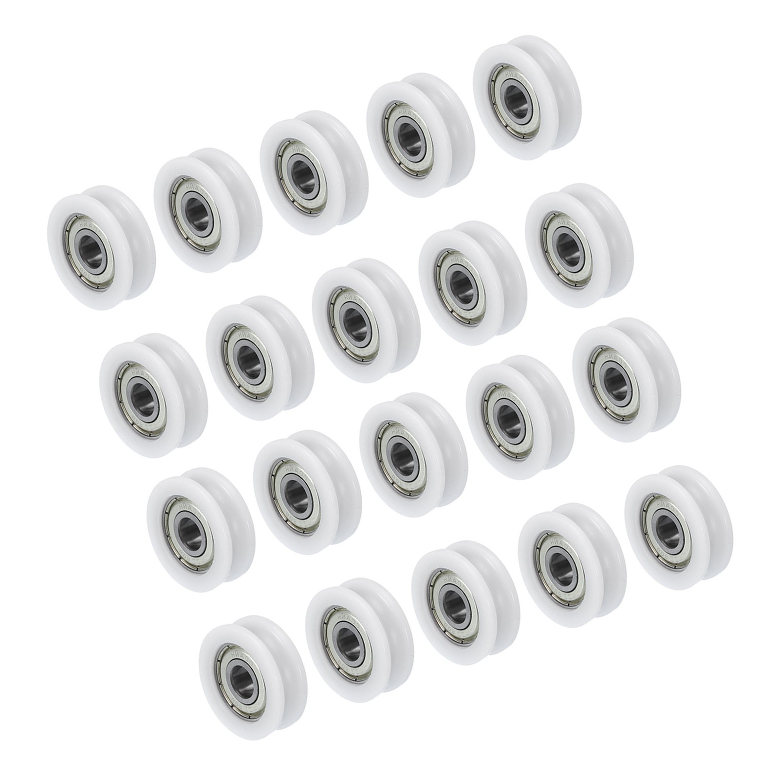 20 PCS U608ZZ Nylon Pulley U-Groove Ball Bearing 8x30x10mm U Groove Roller Wheel 20 PCS U608ZZ Nylon Pulley U-Groove Ball Bearing 8x30x10mm U Groove Roller Wheel