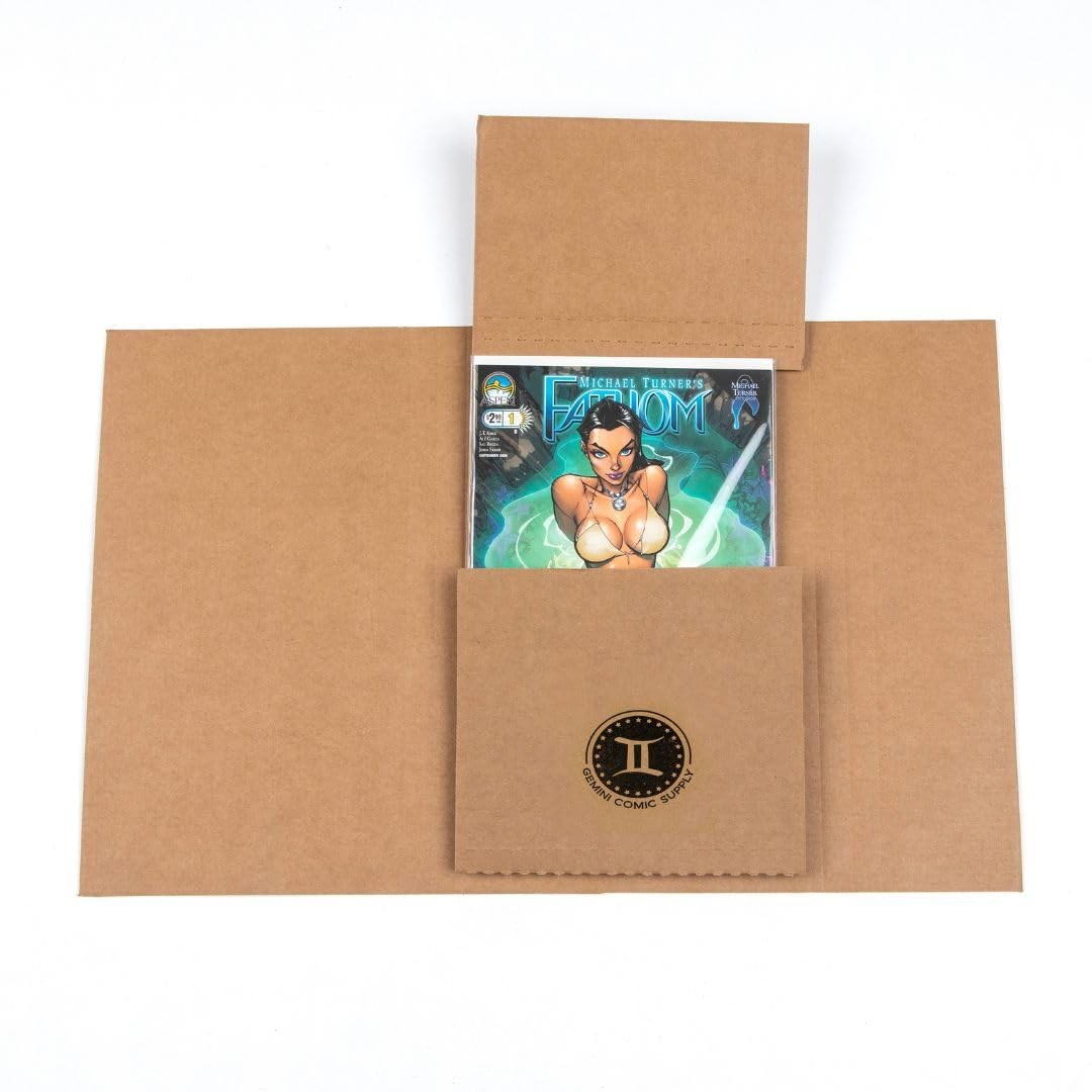 Gemini Comic Book Mailers | 10.75x7.5x1 Inch - Pack of 10 | Easy Fold, Stay F... Gemini Comic Book Mailers | 10.75x7.5x1 Inch - Pack of 10 | Easy Fold, Stay F...