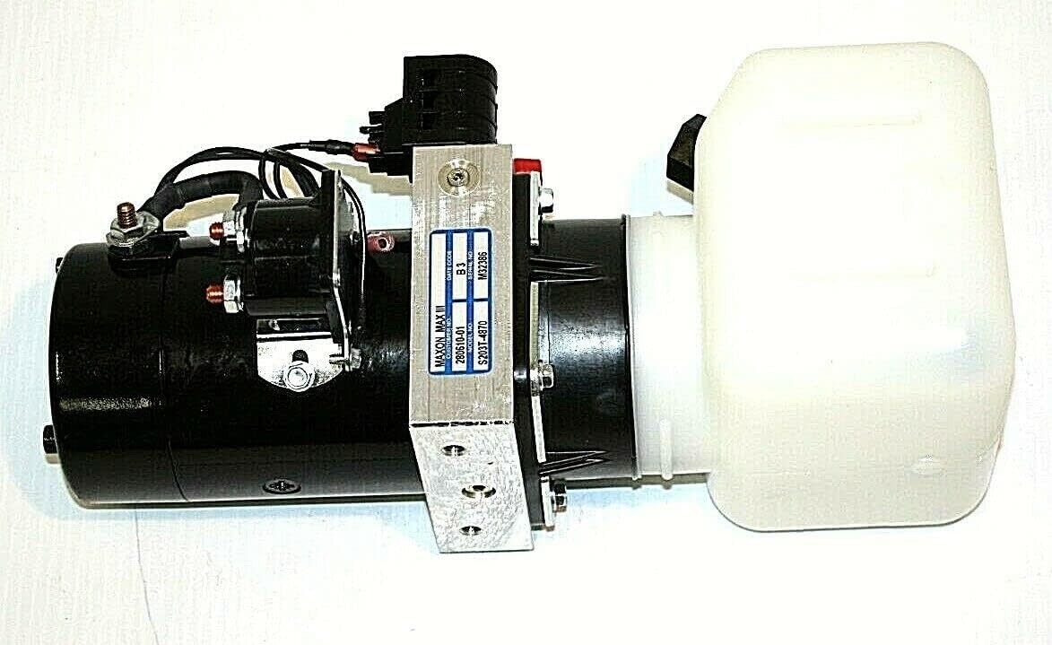 Maxon 280610-01 Liftgate Power Unit, Motor and Pump, 12VDC, Gravity Down, OEM Maxon 280610-01 Liftgate Power Unit, Motor and Pump, 12VDC, Gravity Down, OEM