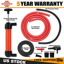 Multi-Use Liquid Transfer Siphon Hand Pump Kit Fuel Diesel Oil Kerosene Water picture