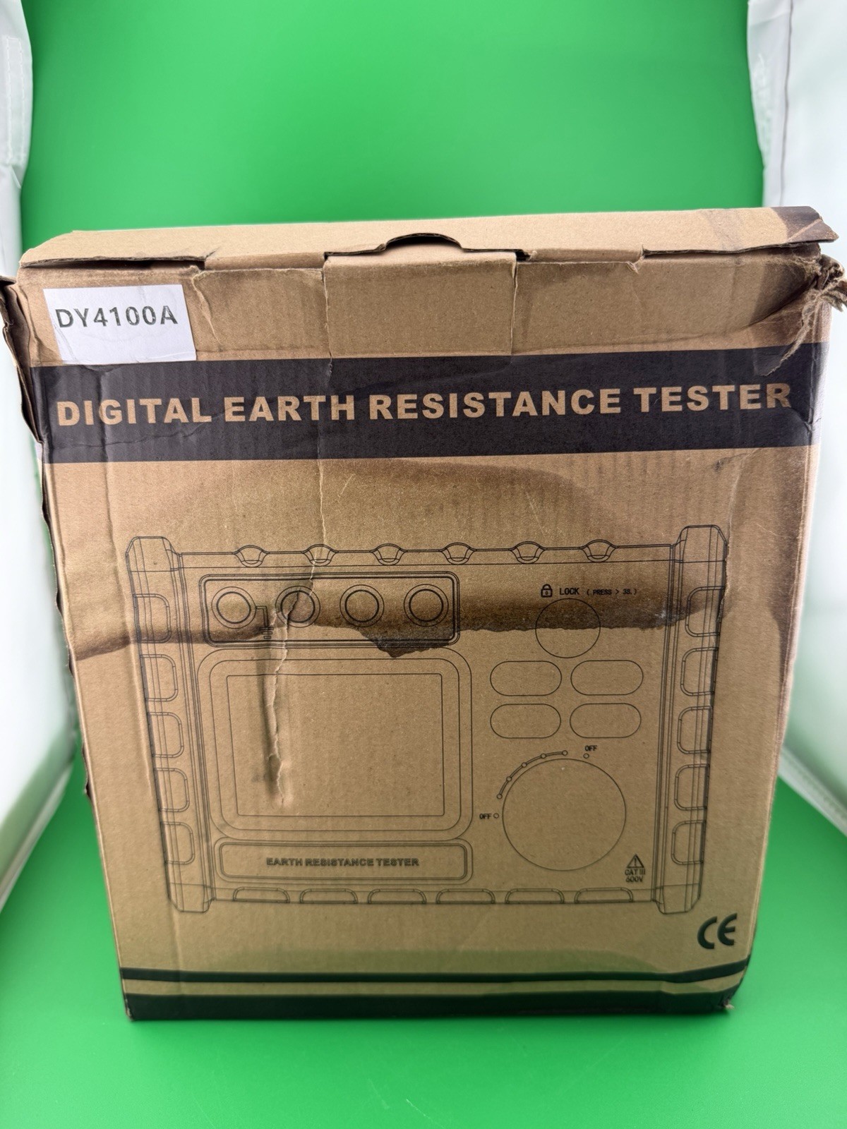 Earth Ground Resistance Tester 0.03-2000Ω ,600V AC Ground Voltage Meter