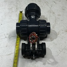 New ASAHI/AMERICA Type 23 Multiport 3 Way True Union Ball Valve With Actuator picture