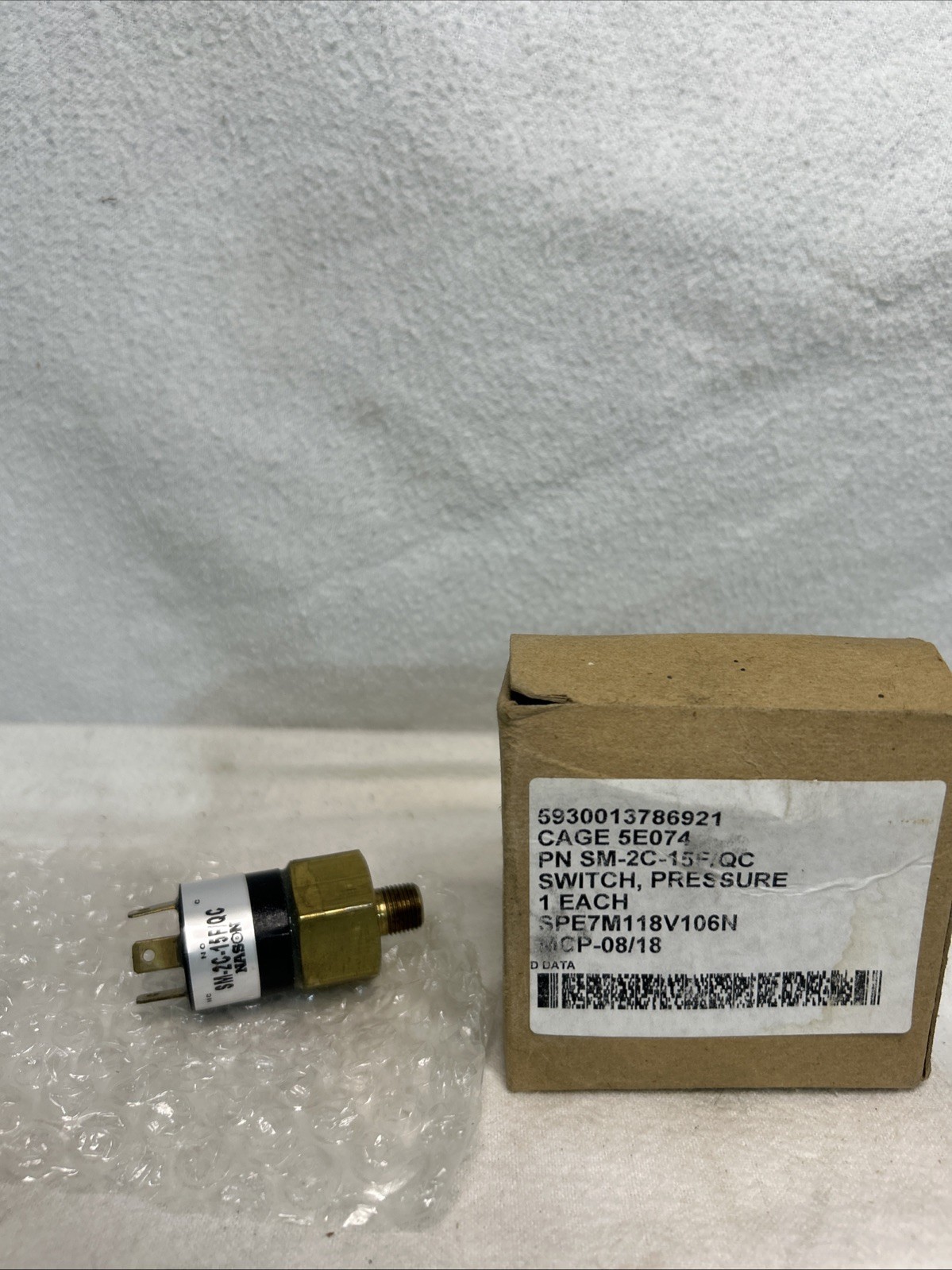 Genuine Nason MEP-802A MEP-803A Oil Pressure Switch SM-2C-15F/QC NSN Military Genuine Nason MEP-802A MEP-803A Oil Pressure Switch SM-2C-15F/QC NSN Military