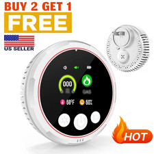 5-in-1 CO, Smoke & Gas Detector, Plug-in with Battery Backup for Home and Travel picture